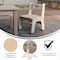 Flash Furniture Bright Beginnings  Commercial Grade Wooden Classroom Chairs, 9" Seat Height with Non-Slip Foot Caps and Built-In Carrying Handle, Natural, PK2 MK-KE24428-GG - alternate 2